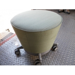 Haworth Green Rolling Foot Stool Ottoman Haworth Green Rolling Foot Stool Ottoman